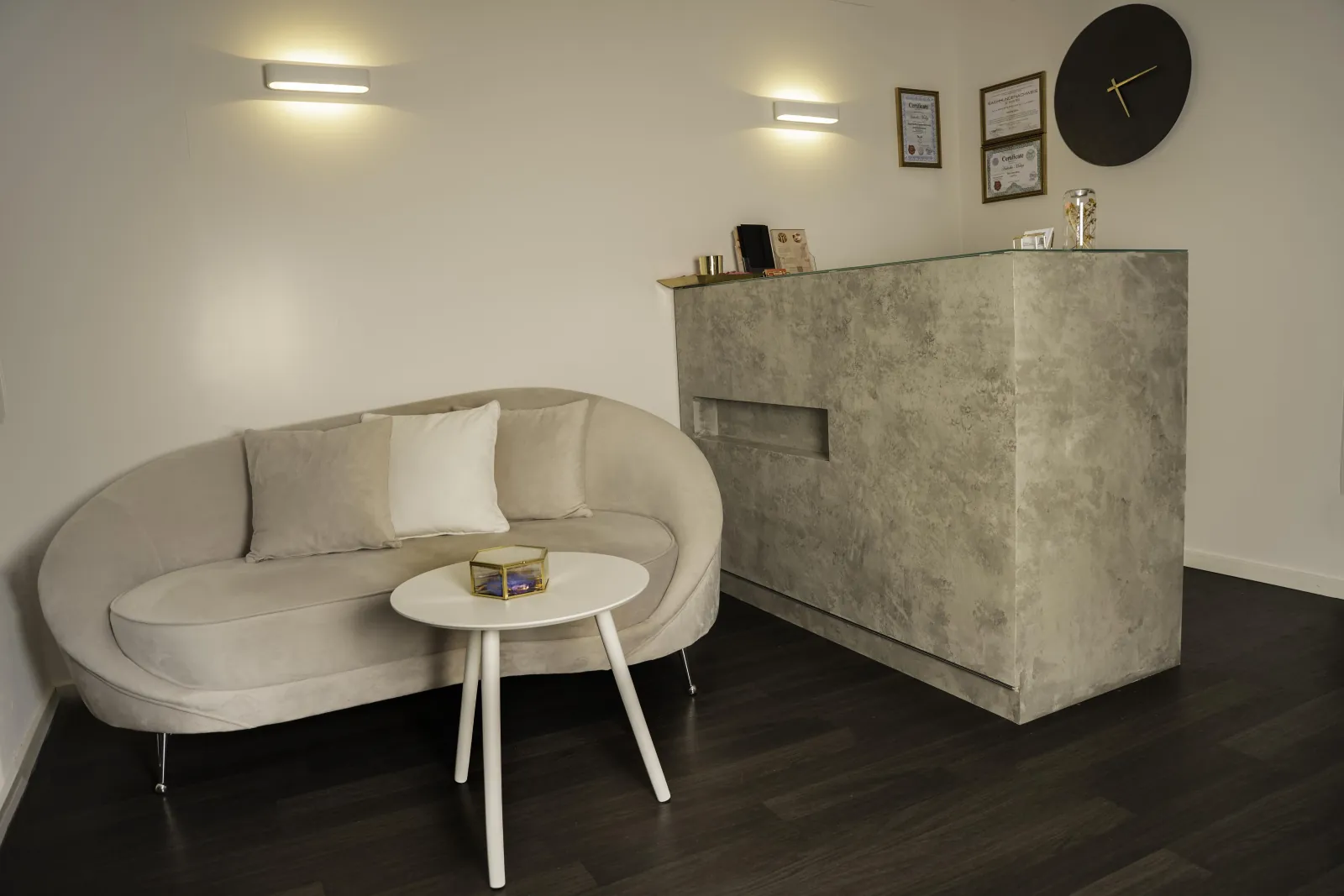 Salon Empfangsbereich